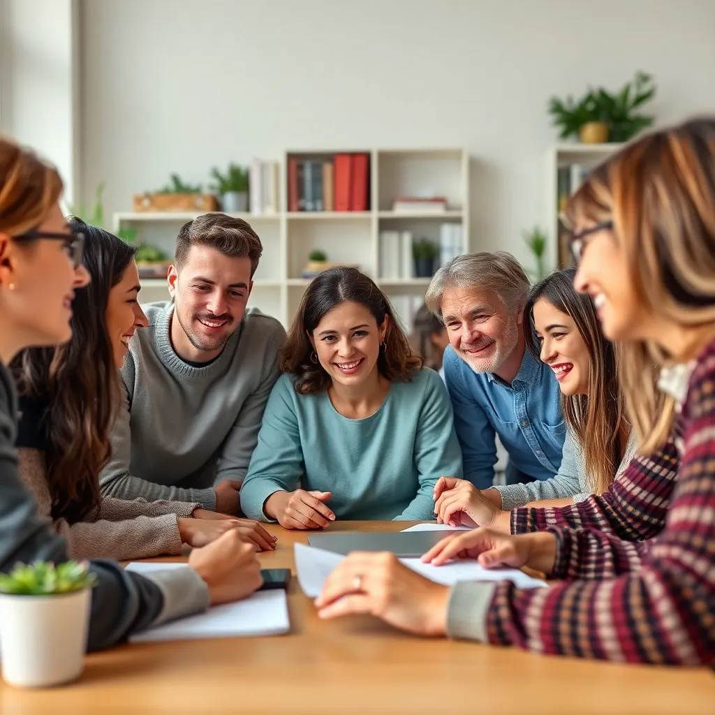 Gruppe von Teilnehmern, die gemeinsam an Finanzaufgaben arbeiten