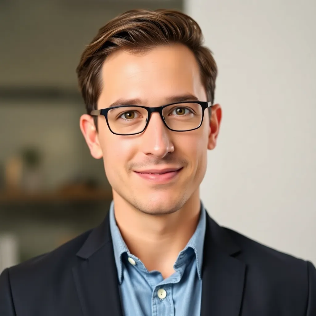 Porträt von Markus Hoffmann, einem Investmentexperten in Business-Kleidung